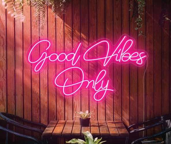 Good Vibes Only Neon Sign