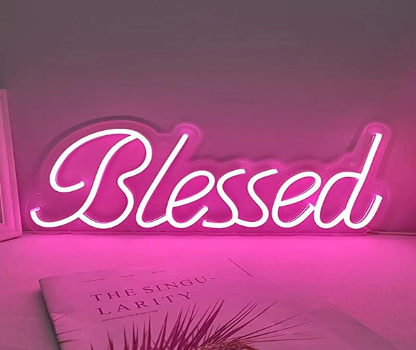 Blessed Sign Board Neon LED Lamp