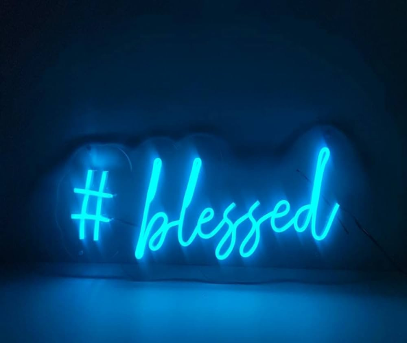 Blessed Sign Board Neon LED Lamp