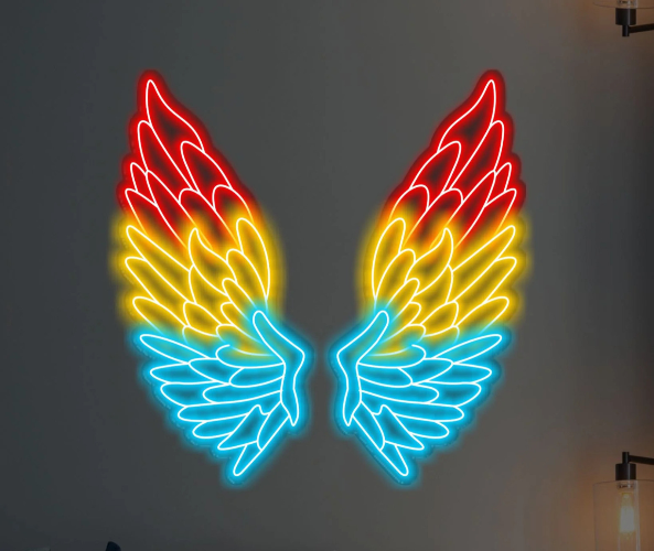 Angel Wings Neon Light