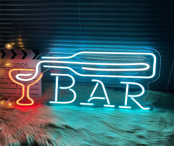 Beauty Bar Neon Sign, Neon Lights For Wall Decor