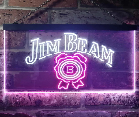 Jim Beam Whiskey Neon Light Sign