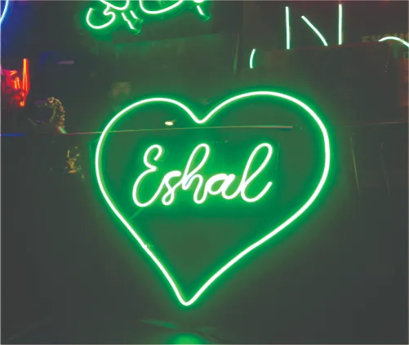 Custom Heart Name Neon Sign