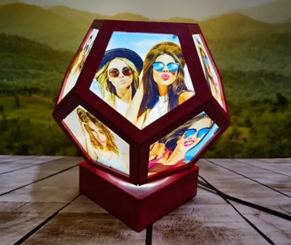 Customized Rotating Pentagon Lamp