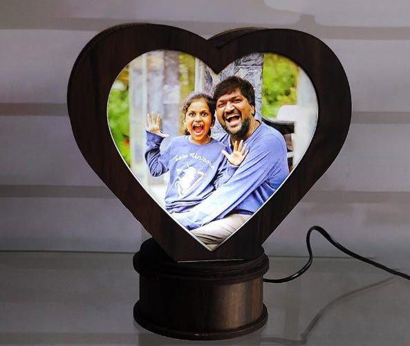 Heart Rotating Lamp