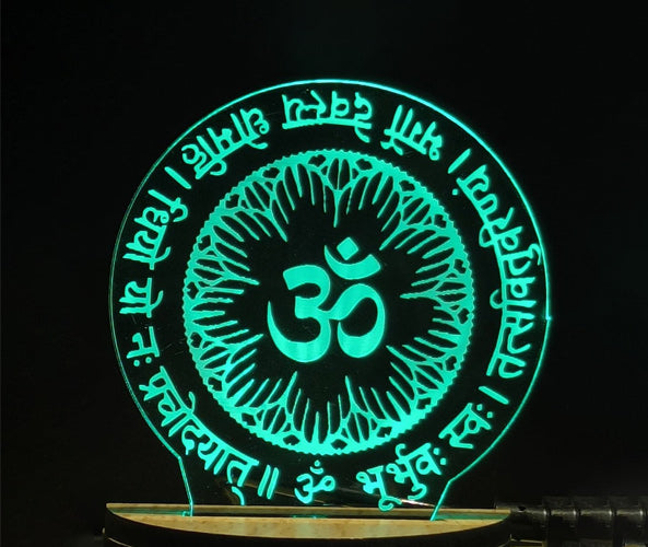 OM 3D Illusion Acrylic Lamp