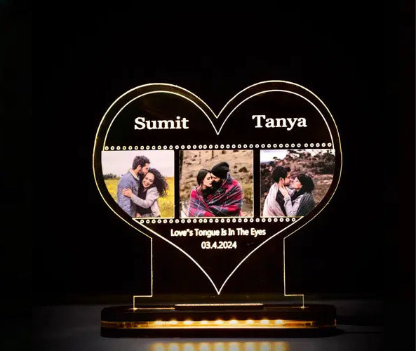 Personalized Forever Together Couple Photo Acrylic Lamp