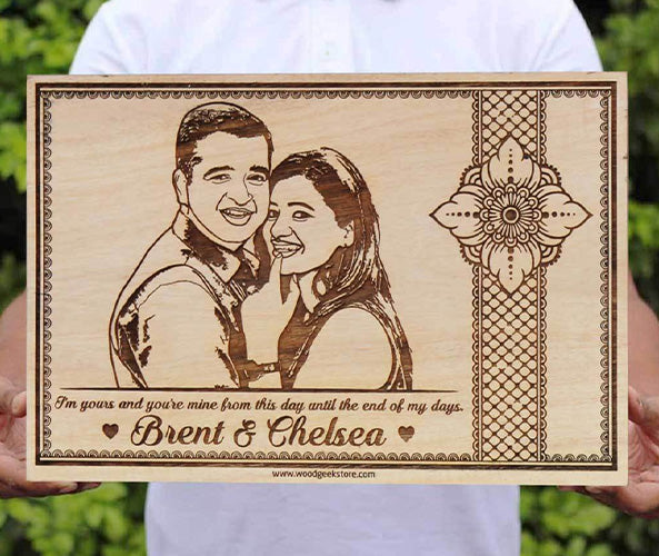 Wooden Engraved Frame