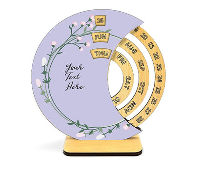 Wooden Perpetual Calendar - Multifunctional Wall Mounted