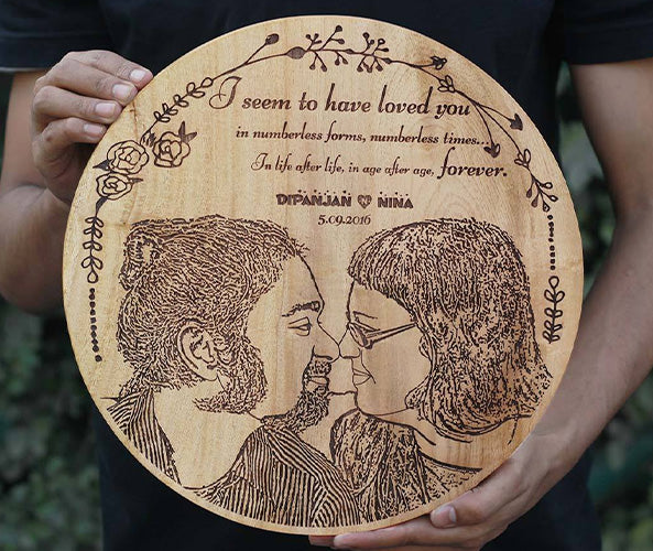 Carve Your Photo On Wood | Personalized Gifts | Photo Engraved