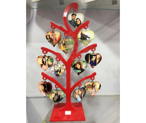 Red Color Wooden Tree