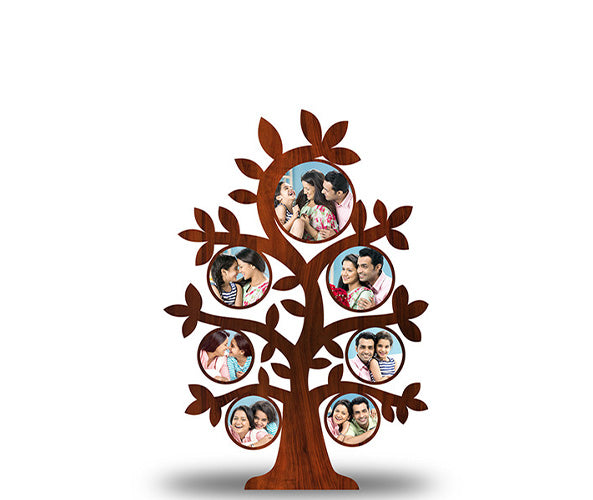 Family Tree 7 Picture Photo Frame