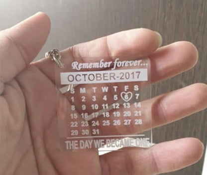 Customized Calendar Keychain: