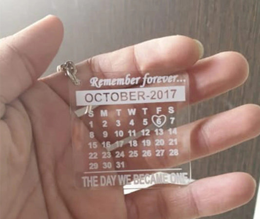 Customized Calendar Keychain: