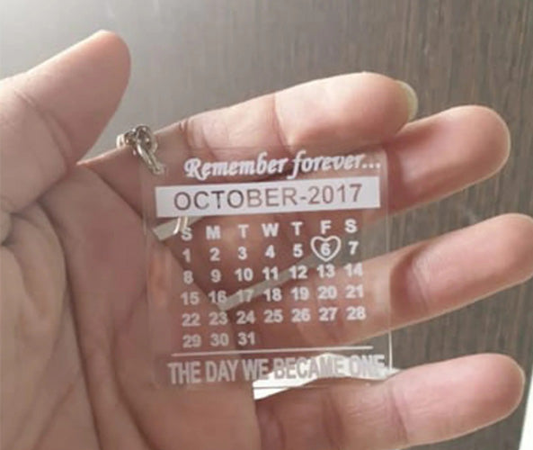 Customized Calendar Keychain: