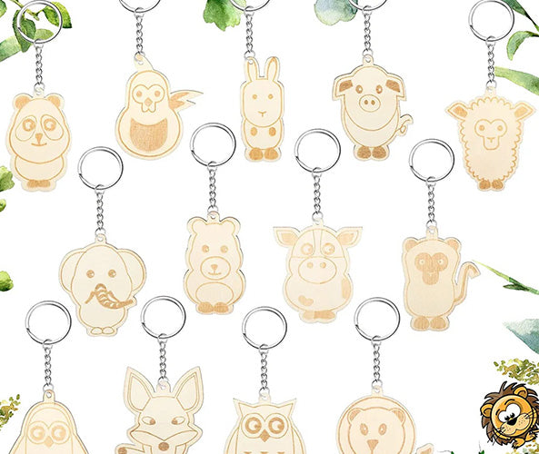 Animal Wooden Keychain