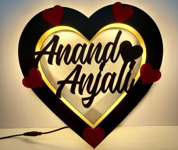 Heart LED Name Prop