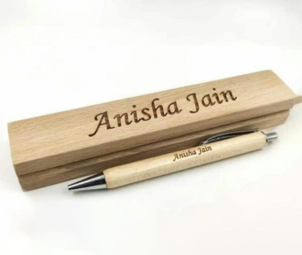 Wooden Engraving Pen With Stand