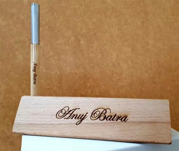 Wooden Engraving Pen With Stand