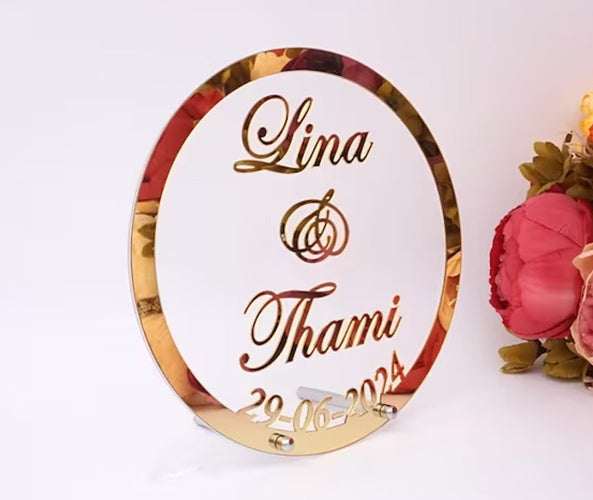 Wedding Couple Name Date Acrylic