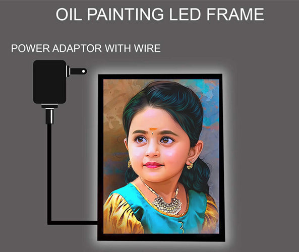 LED Digital Oil Painting Photo Frame