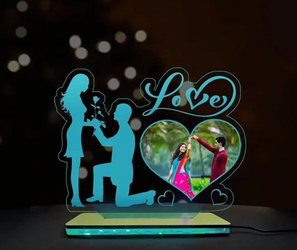 3d Acrylic Led Love Couple Lamp