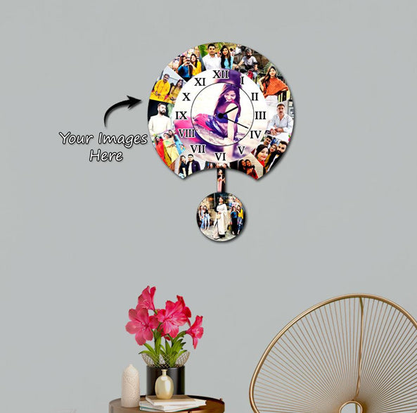 Customized Photo  PENDULUM  Wall Clock