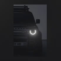 Defender V2 - Neon LED Car Poster (Matte Finish)