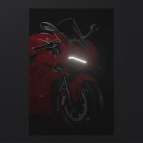 Ducati Panigale V4 - Neon LED Bike Poster
