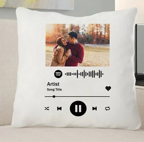 Customised Spotify Music Cushion in Square Shape