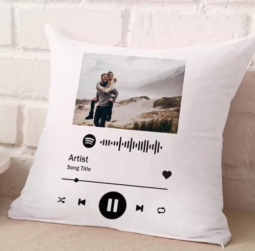 Customised Spotify Music Cushion in Square Shape