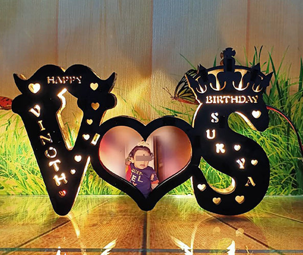 Couple Alphabet Wooden Led Letters