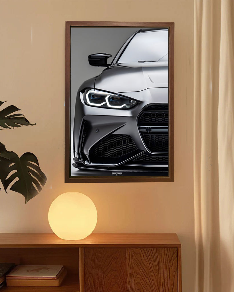BMW M4 G82 NEON Poster (white LED) - Essential Series
