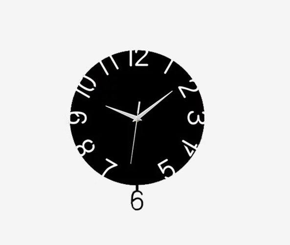 Black White Wall Clock